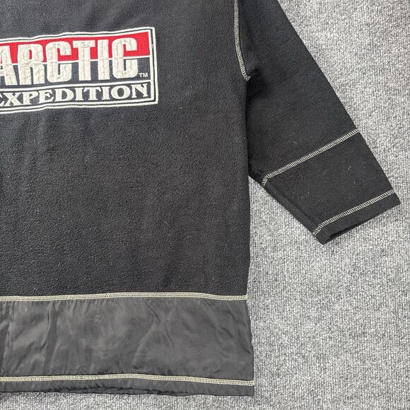 Vintage Arctic Expedition Pullover Fleece Embroidered Baggy Box Fit Size L - Picture 4 of 11